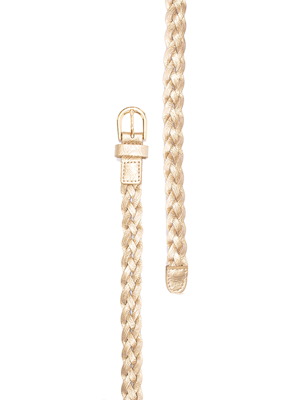 CINTURA TRECCIA 90%PU 10%METAL MADE IN PRC